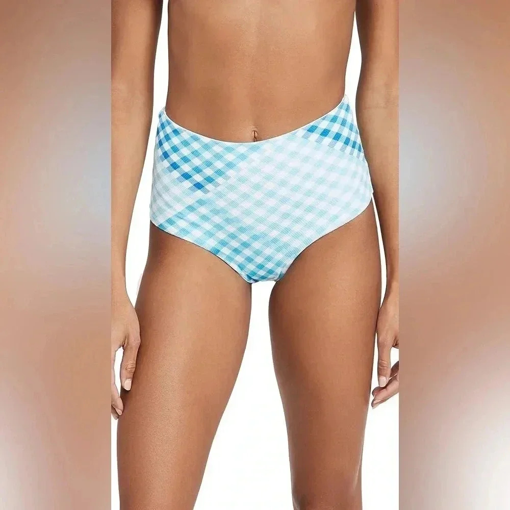 L*Space Portia Classic Bikini Bottoms In Picnic Plaid Size Small